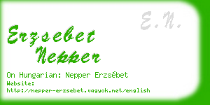 erzsebet nepper business card